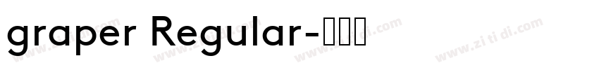 graper Regular字体转换